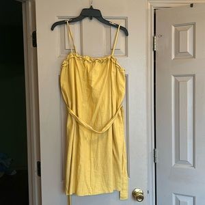 Banana Rebublic linen bland dress- size medium.